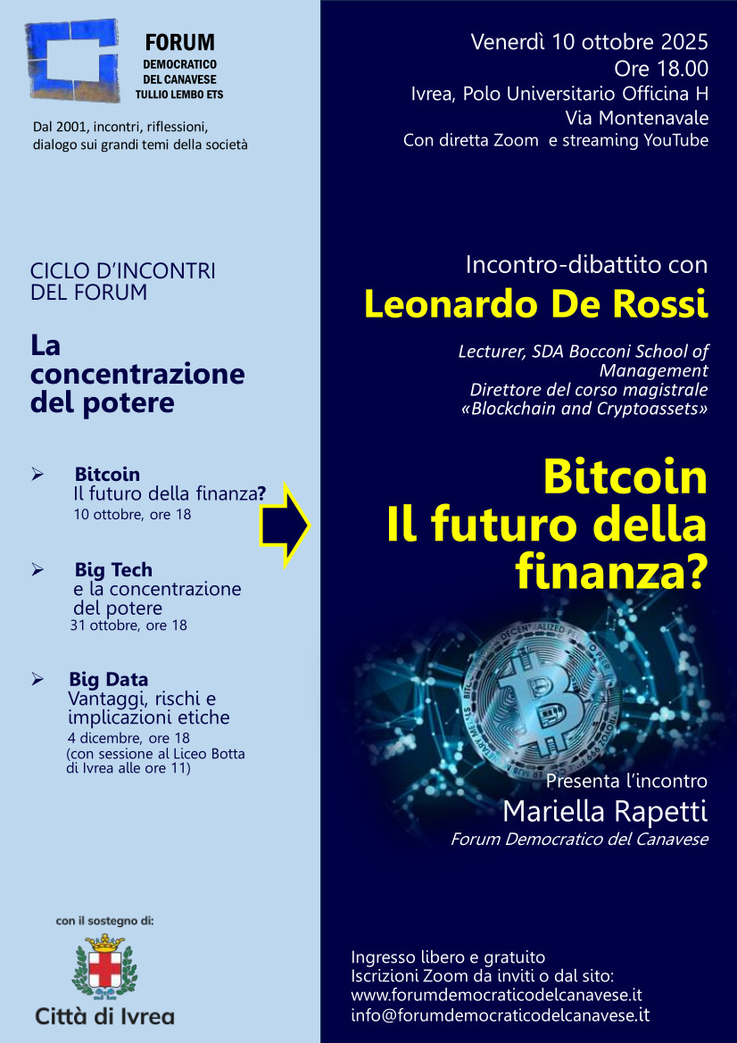 Locandina criptovalute