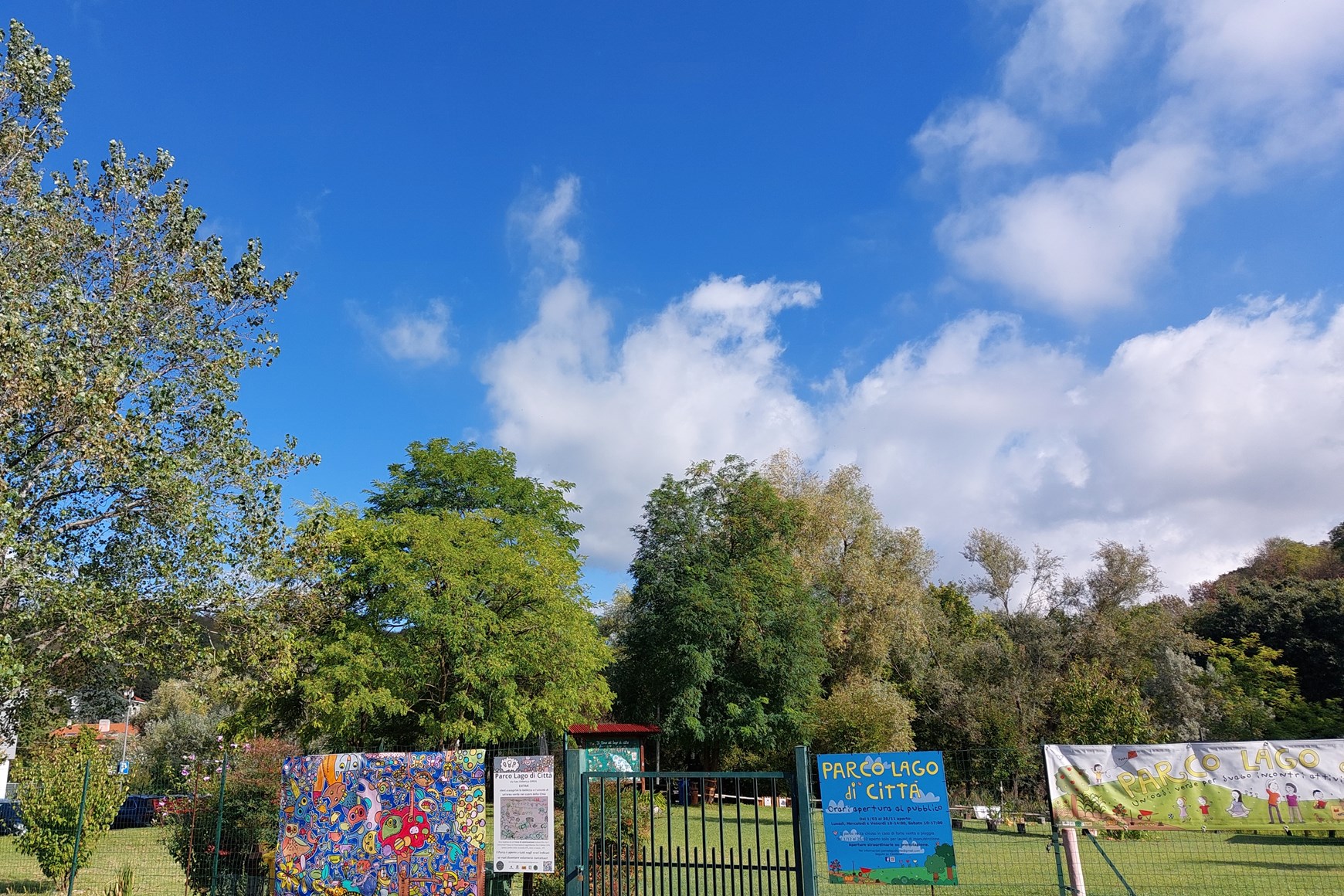 Parco lago di Città - ingresso